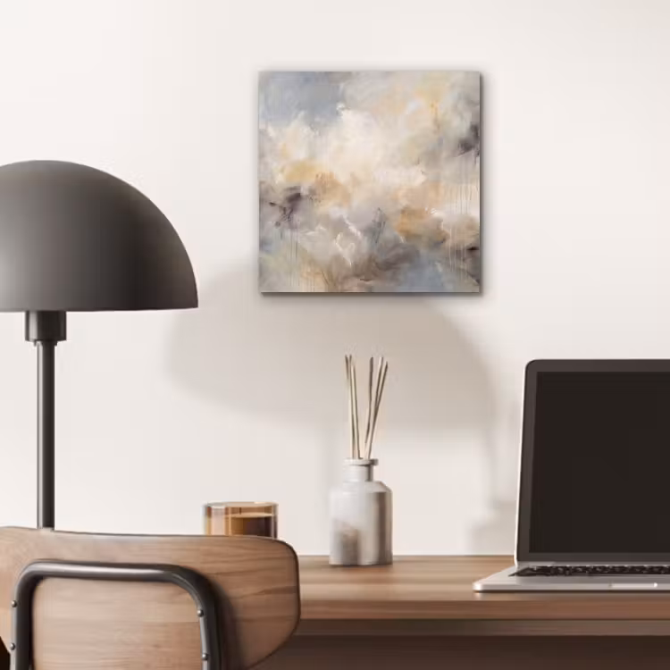 Abstract - Wolken - Sfeervol - Beige - Grijs aluminium wit klein -sfeer5