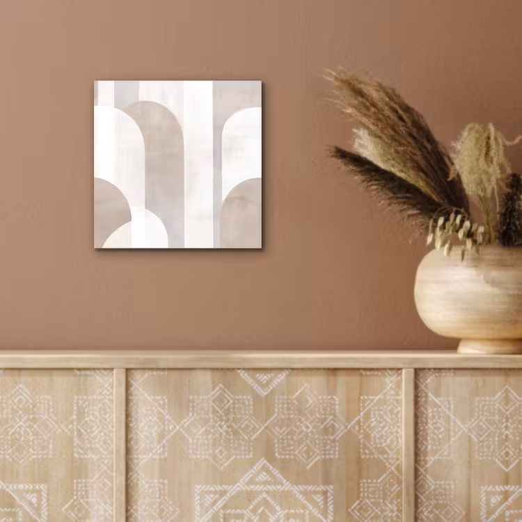 Abstracte bogen - Modern - Beige aluminium wit klein -sfeer4