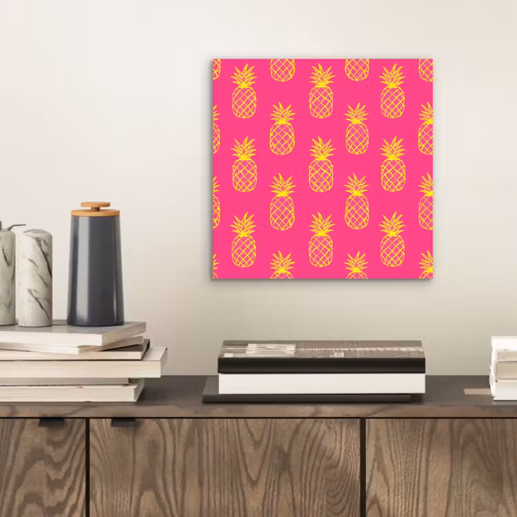 Ananas - Trendy - Roze aluminium wit klein 46 -sfeer1