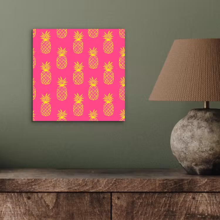 Ananas - Trendy - Roze aluminium wit klein 46 -sfeer2