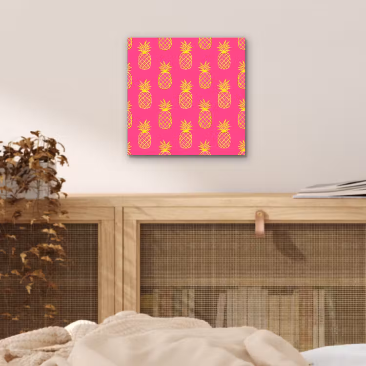 Ananas - Trendy - Roze aluminium wit klein 46 -sfeer3