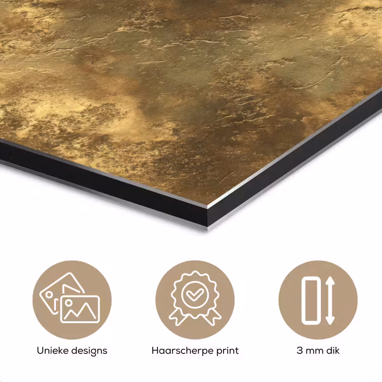 Antiek - Metaallook - Goud aluminium wit klein 46 -closeup_NL
