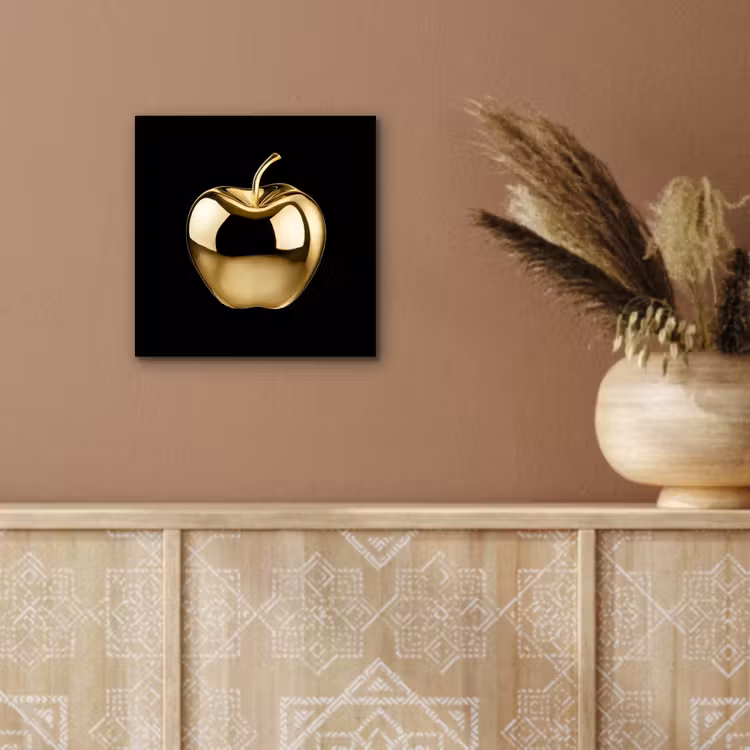 Appel - Goud - Chrome - Zwart aluminium wit klein -sfeer4