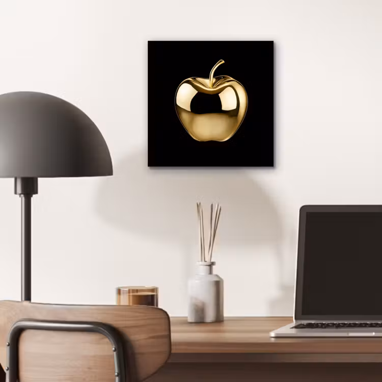 Appel - Goud - Chrome - Zwart aluminium wit klein -sfeer5