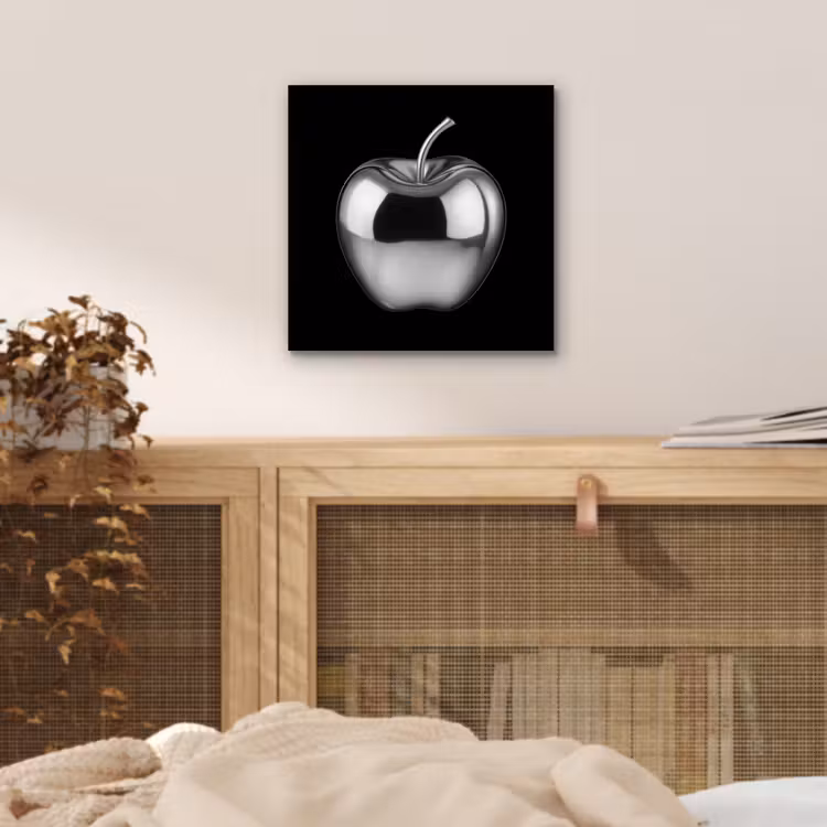 Appel - Metallic - Symmetrisch aluminium wit klein -sfeer3