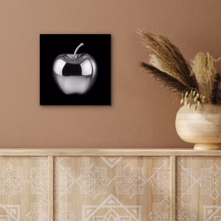 Appel - Metallic - Symmetrisch aluminium wit klein -sfeer4