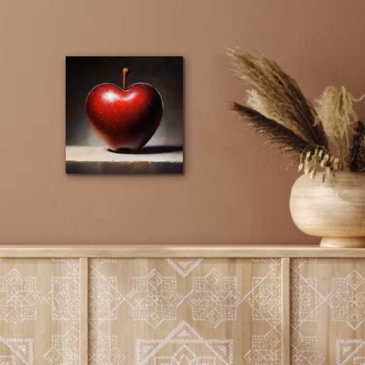 Apple - Hart - Rood aluminium wit klein -sfeer4