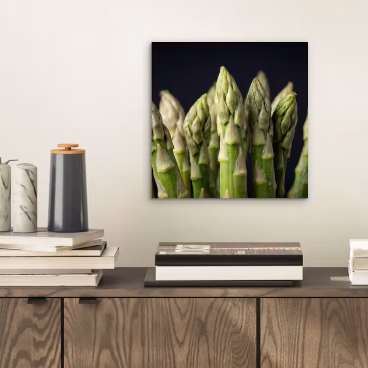Asperges - Groen - Zwart aluminium wit klein -sfeer1