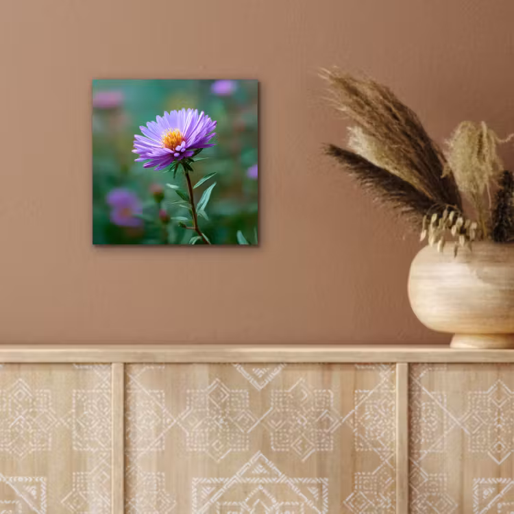 Aster - Paars - Bloem - Blaadjes aluminium wit klein -sfeer4