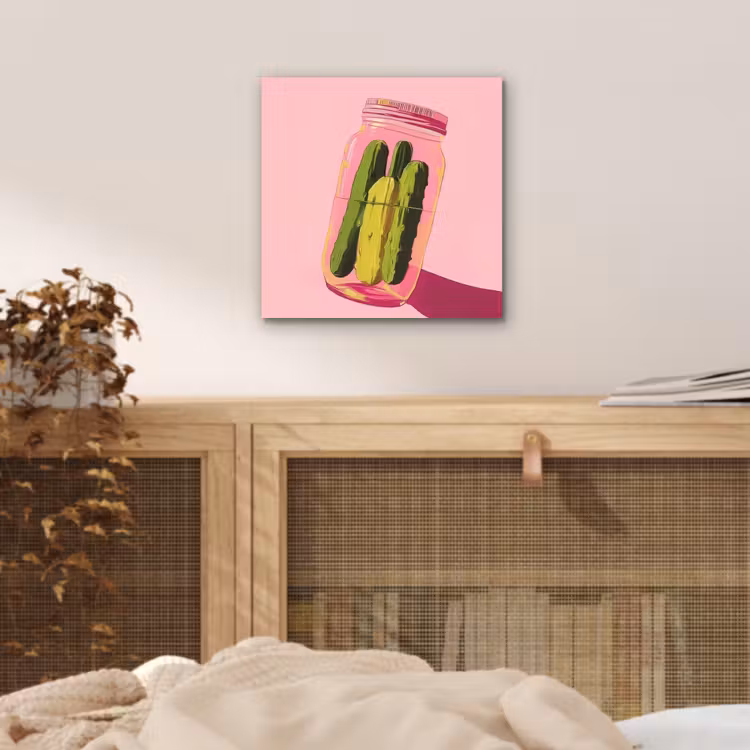 Augurken - Pot - Schaduw - Roze aluminium wit klein -sfeer3