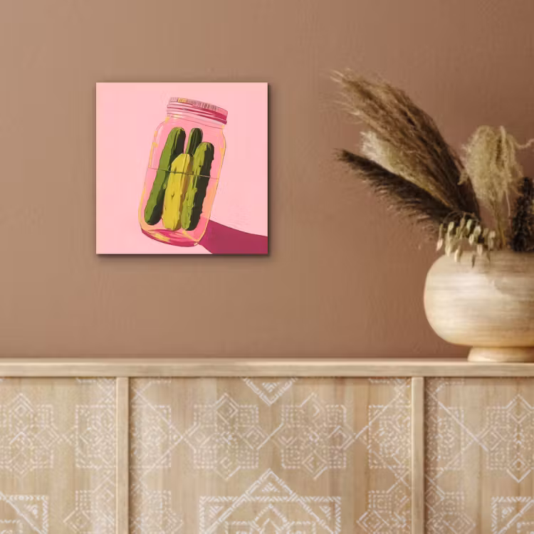 Augurken - Pot - Schaduw - Roze aluminium wit klein -sfeer4