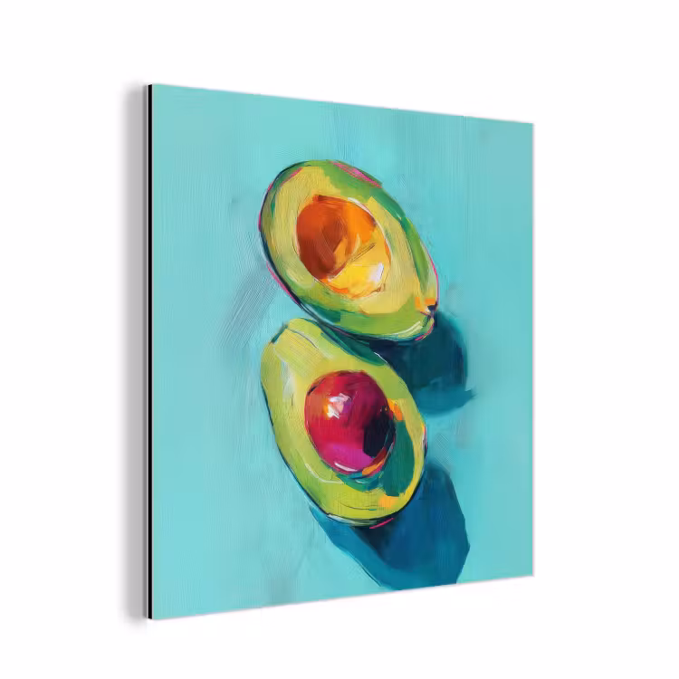 Avocado - Groen - Pit - Schaduw aluminium wit klein -3d