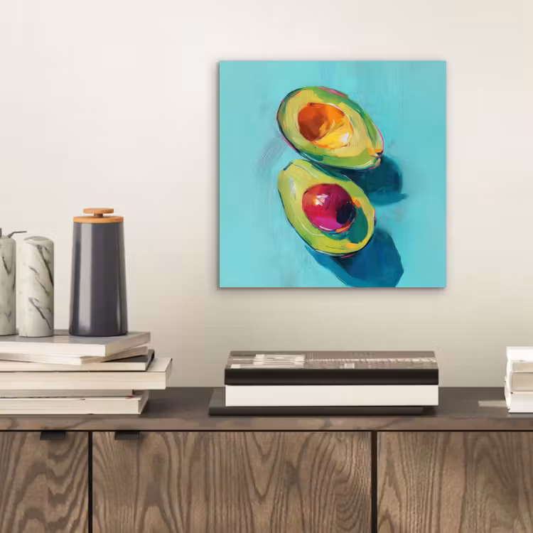 Avocado - Groen - Pit - Schaduw aluminium wit klein -sfeer1