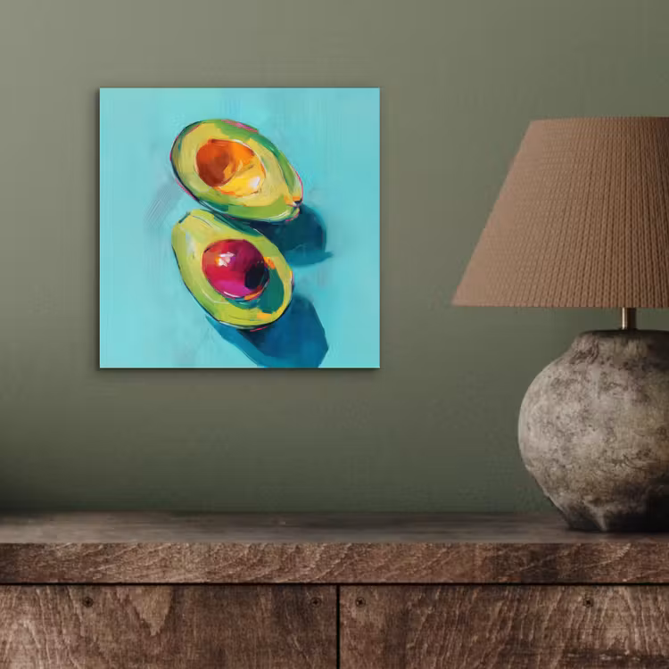 Avocado - Groen - Pit - Schaduw aluminium wit klein -sfeer2