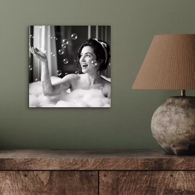 Bad - Bubbels - Zwart - Wit aluminium wit klein -sfeer2