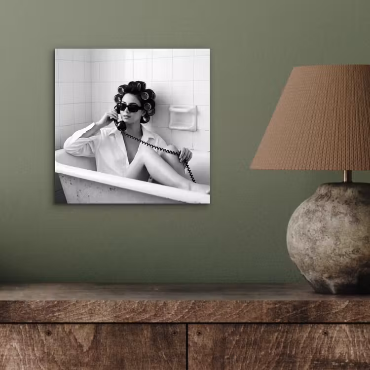 Bad - Vrouw - Zwart - Wit aluminium wit klein -sfeer2