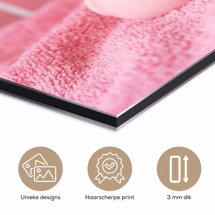 Badeend -Strik - Roze aluminium wit klein -closeup_NL