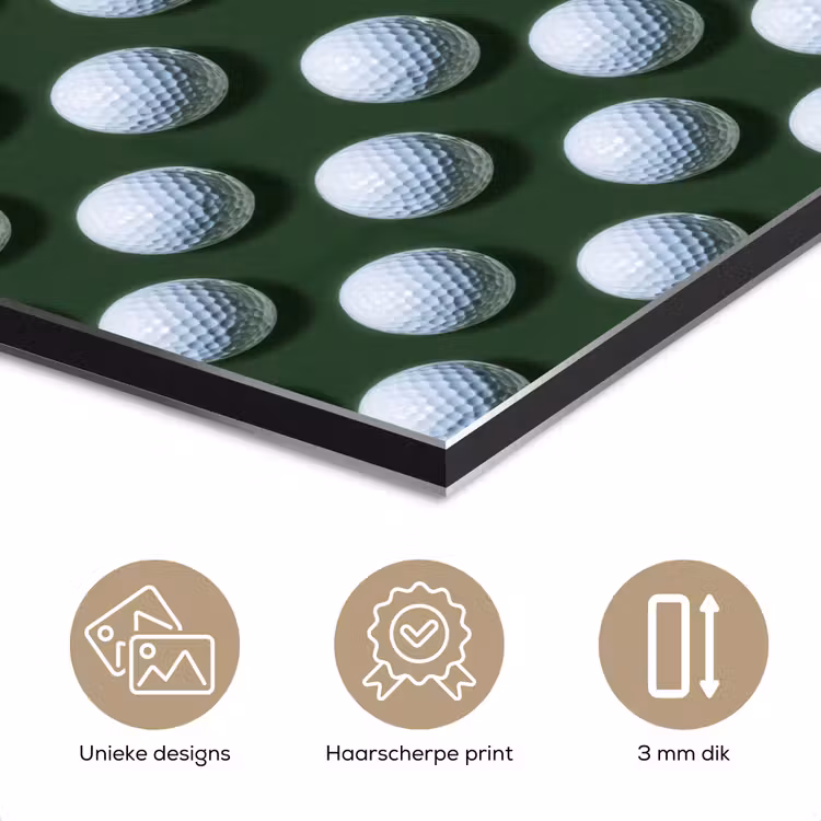 Ballen - Golf - Groen aluminium wit klein 46 -closeup_NL