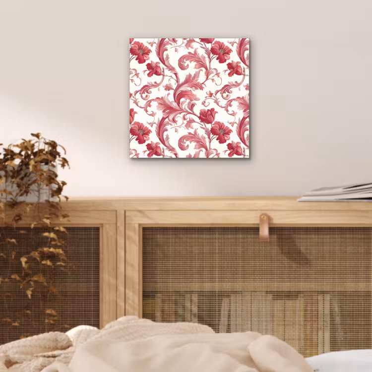 Barok - Patroon - Rood aluminium wit klein 46 -sfeer3