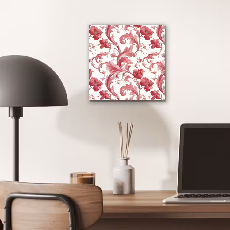 Barok - Patroon - Rood aluminium wit klein 46 -sfeer5