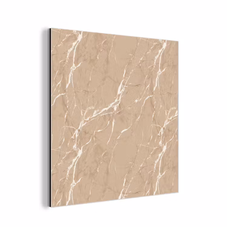 Beige - Marmer - Organisch - Wit aluminium wit klein 46 -3d
