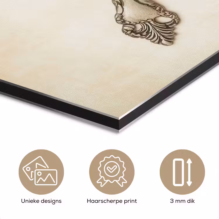 Beige - Vintage - Bestek aluminium wit klein -closeup_NL