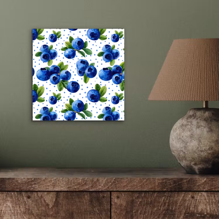 Bessen - Patroon - Blauw aluminium wit klein 46 -sfeer2