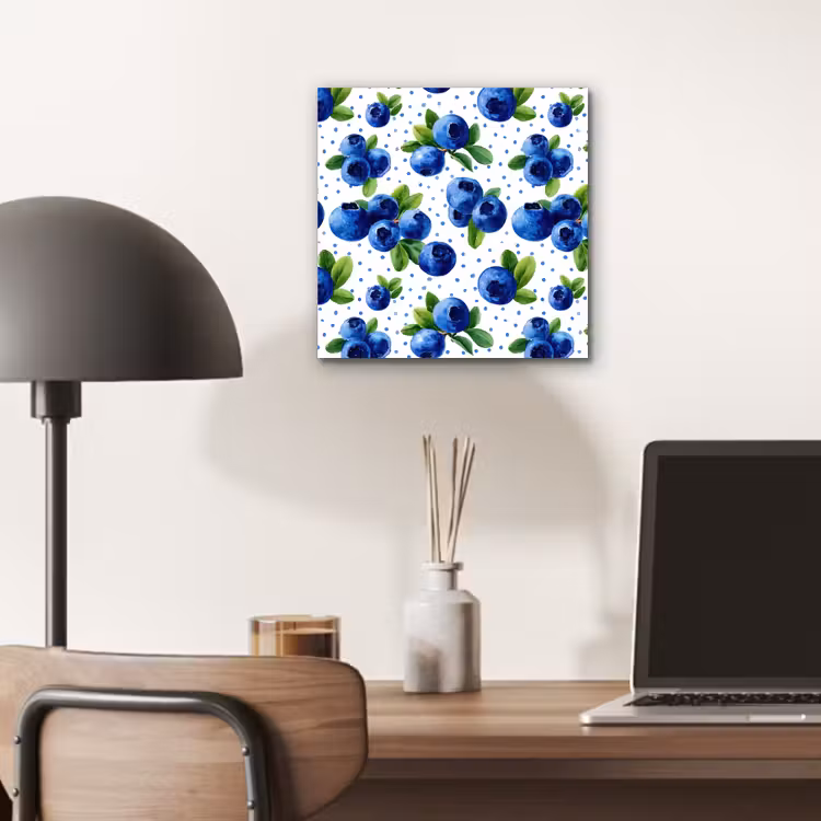 Bessen - Patroon - Blauw aluminium wit klein 46 -sfeer5