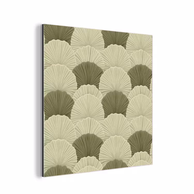 Bladeren - Structuur - Groen aluminium wit klein 46 -3d