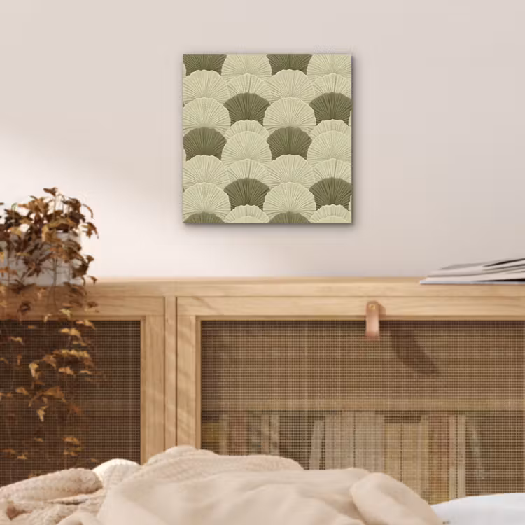 Bladeren - Structuur - Groen aluminium wit klein 46 -sfeer3