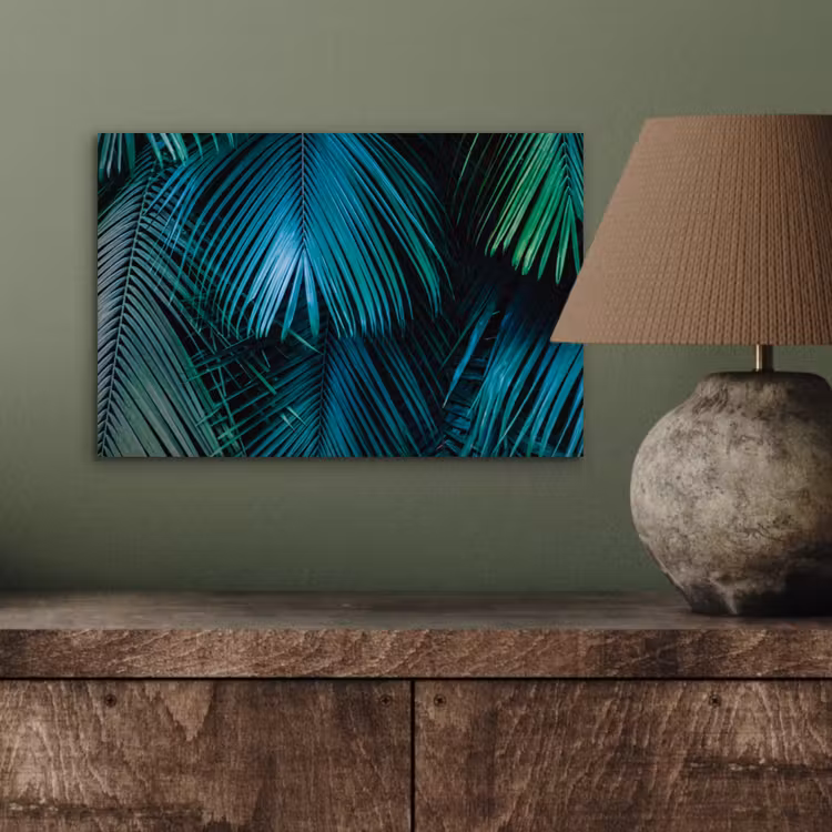 Bladeren - Tropisch - Jungle - Natuur aluminium wit klein -sfeer2