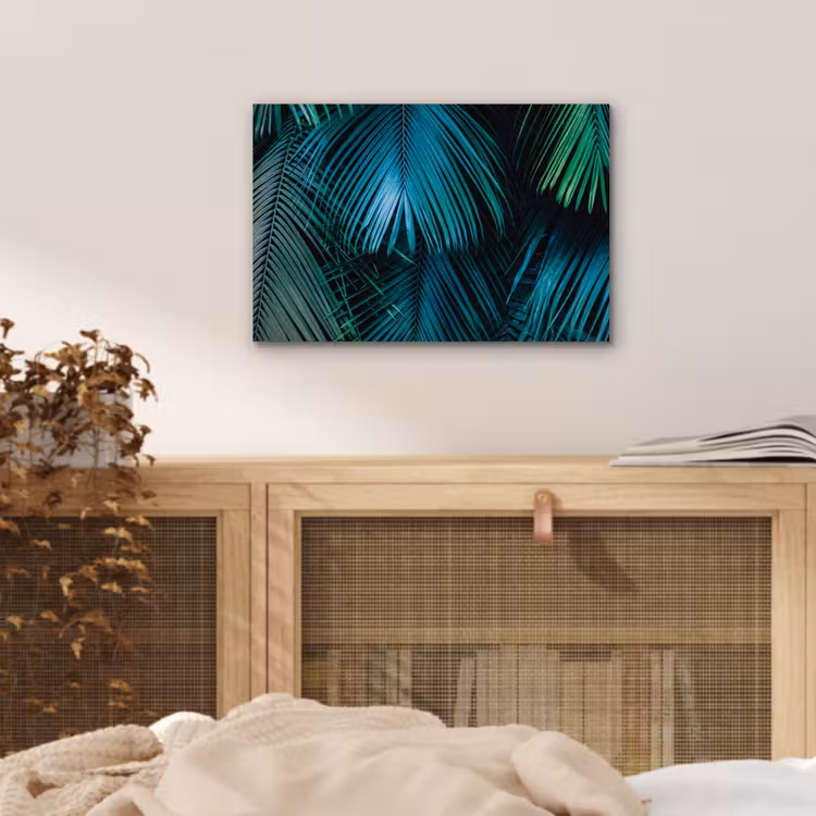 Bladeren - Tropisch - Jungle - Natuur aluminium wit klein -sfeer3
