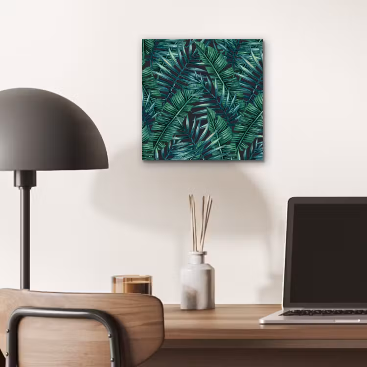 Bladeren - Tropisch - Jungle - Natuur aluminium wit klein -sfeer5