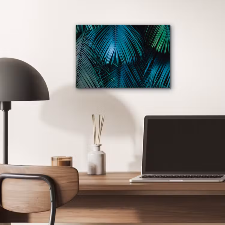 Bladeren - Tropisch - Jungle - Natuur aluminium wit klein -sfeer5