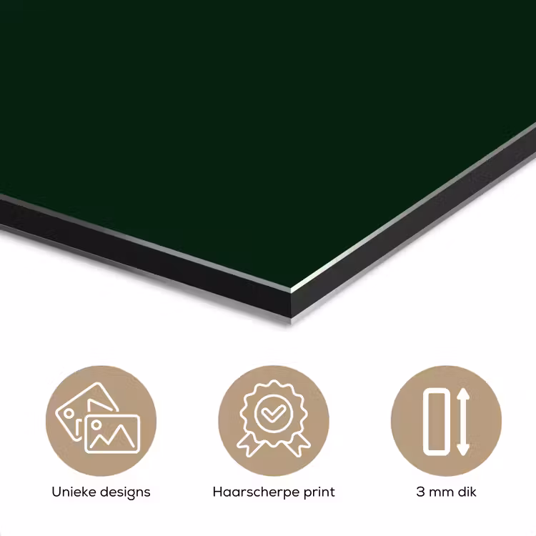 BLAH BLAH BLAH - Mond - Groen aluminium wit klein -closeup_NL