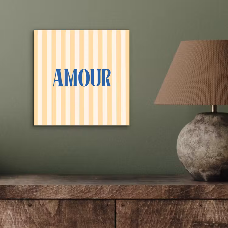 Blauw - Geel - Strepen - Amour aluminium wit klein -sfeer2