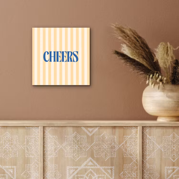 Blauw - Geel - Strepen - Cheers aluminium wit klein -sfeer4