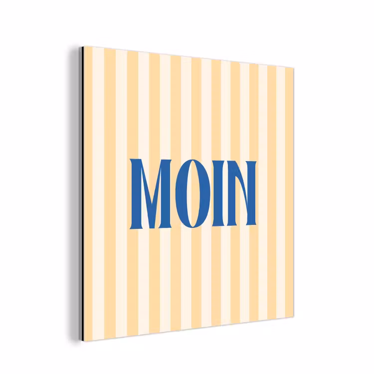 Blauw - Geel - Strepen - Moin aluminium wit klein -3d