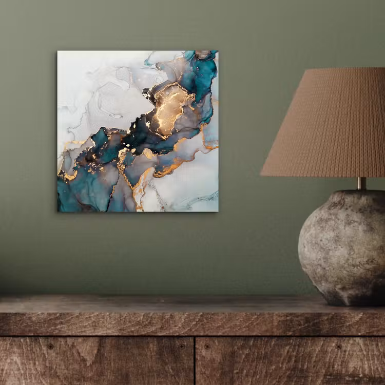 Blauw - Marmer - Goud aluminium wit klein -sfeer2