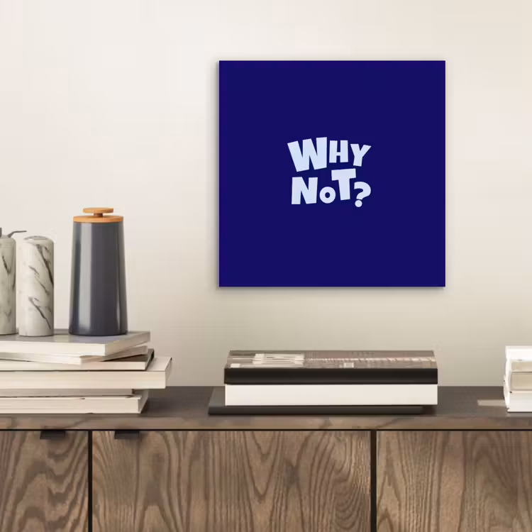 Blauw - Why not - Minimalistisch aluminium wit klein -sfeer1