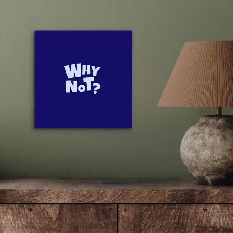 Blauw - Why not - Minimalistisch aluminium wit klein -sfeer2