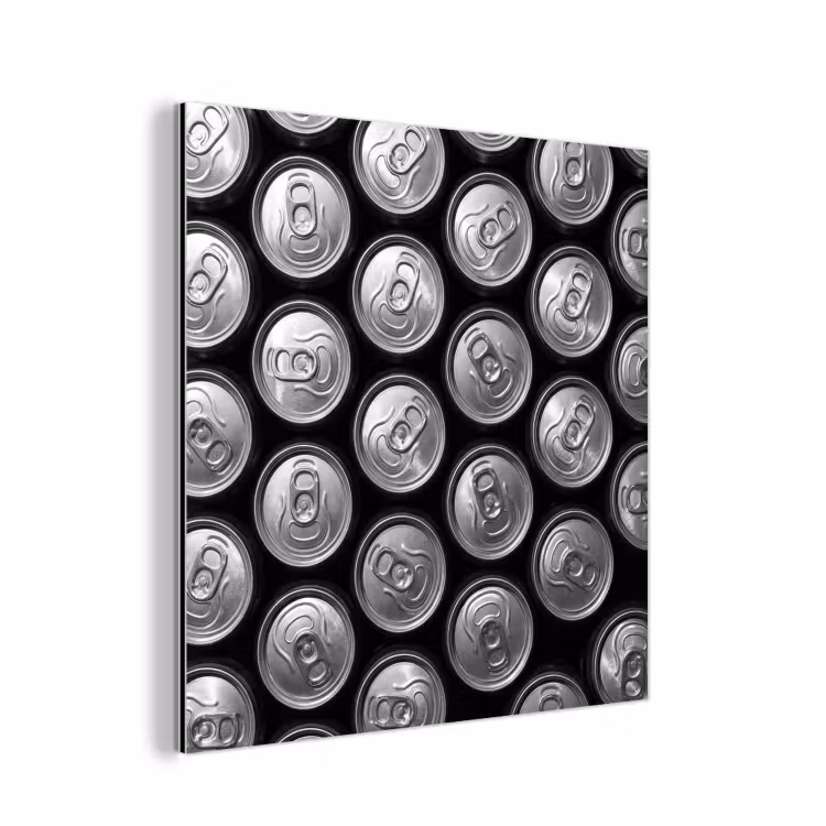 Blikjes - Aluminium - Patroon - Industrieel - Zilver aluminium wit klein -3d