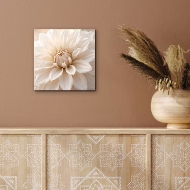 Bloem - Dahlia - Wit aluminium wit klein -sfeer4
