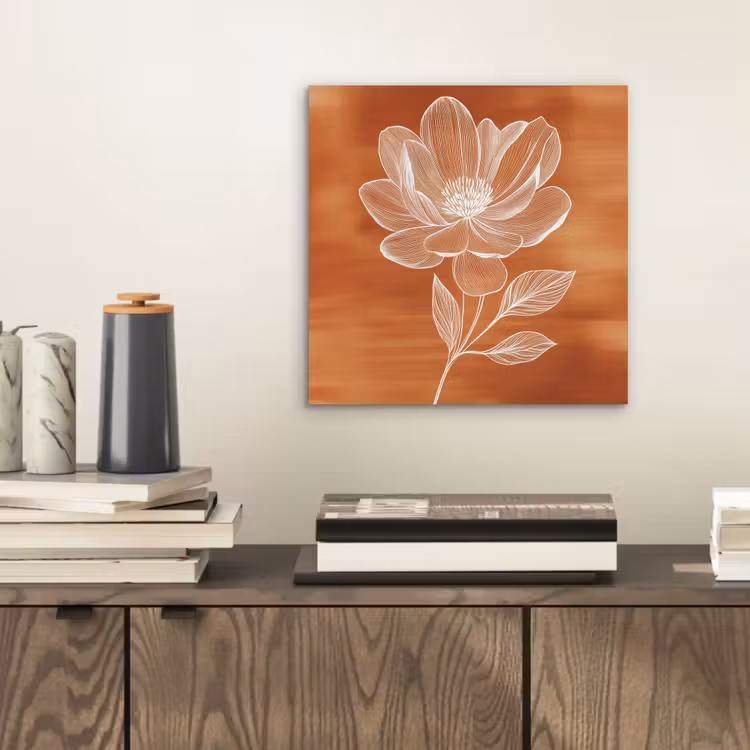 Bloem - Minimalistisch - Wit aluminium wit klein -sfeer1
