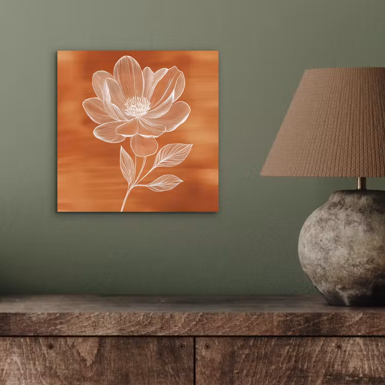 Bloem - Minimalistisch - Wit aluminium wit klein -sfeer2