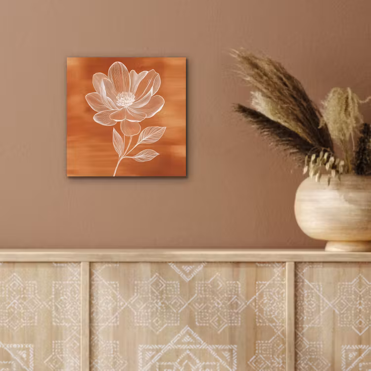 Bloem - Minimalistisch - Wit aluminium wit klein -sfeer4