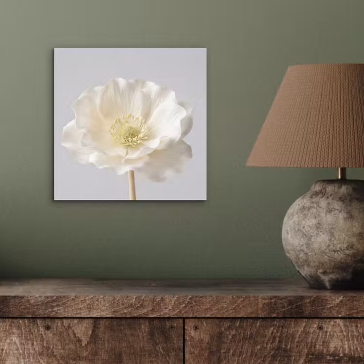 Bloem - Minimalistisch -Wit aluminium wit klein -sfeer2
