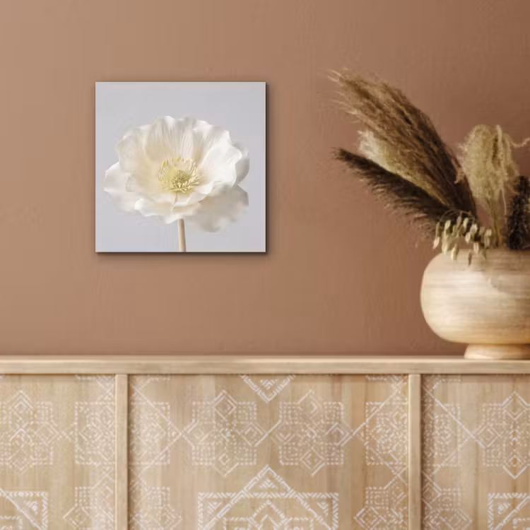 Bloem - Minimalistisch -Wit aluminium wit klein -sfeer4