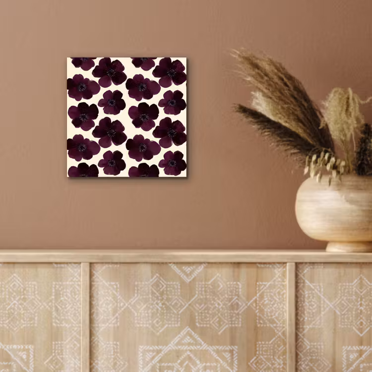 Bloemen - Aquarel - Paars aluminium wit klein 46 -sfeer4