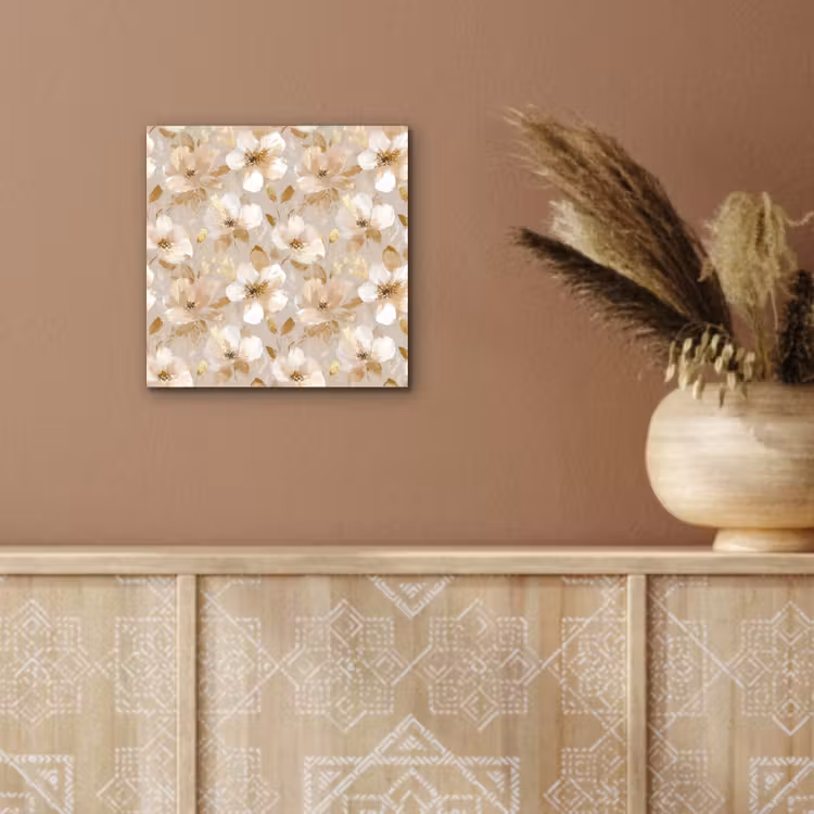 Bloemen - artistiek - Goud aluminium wit klein 46 -sfeer4
